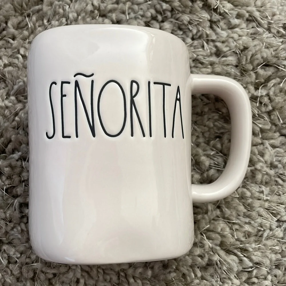 New RAE DUNN senorita mug coffee tea cup español Spanish